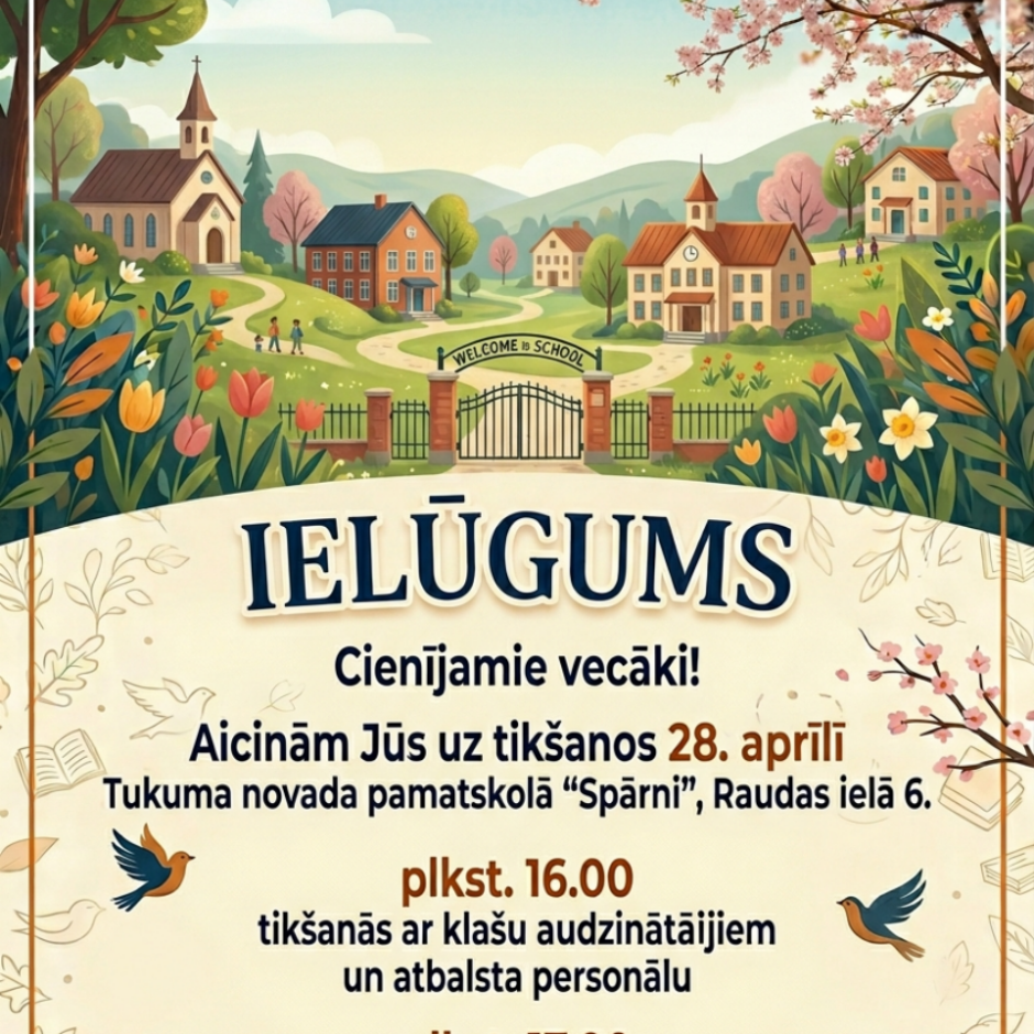 Afiša vecāku sapulcei
