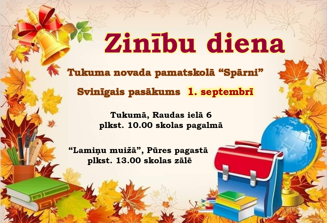 1.septembrī notiks Zinību diena